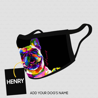 Personalized Dog Gift Idea - Dog With Mixed Colors For Dog Lovers - Cloth Mask